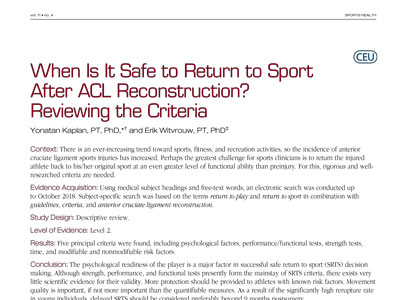 ACL Expertise